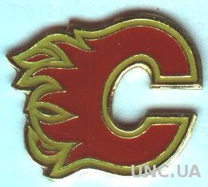хоккейный клуб Калгари Флеймс (Канада-НХЛ),тяжмет /Calgary Flames NHL hockey pin