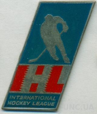 ИХЛ=Интернациональная Хоккейная Лига,тяжмет /IHL=International hockey league pin