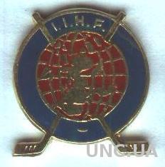 ИИХФ (Всемирная федерация хоккея)№1 тяжмет /IIHF ice hockey federation pin badge