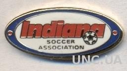 Индиана (США),федерация футбола, ЭМАЛЬ /Indiana,USA soccer association pin badge
