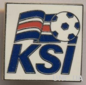 Исландия, федерация футбола,№1, ЭМАЛЬ / Iceland football federation enamel badge