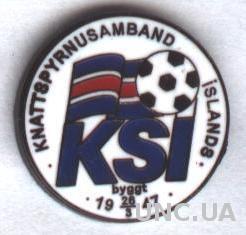 Исландия, федерация футбола, №2, ЭМАЛЬ / Iceland football federation pin badge