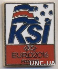 Исландия, федерация футбола,Евро-16,ЭМАЛЬ /Iceland football federation pin badge