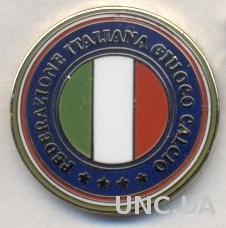 Италия, федерация футбола, №3 ЭМАЛЬ / Italy football federation enamel pin badge