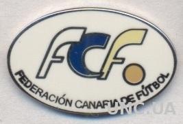 Канарские О-ва,федерация футбола (не-ФИФА) ЭМАЛЬ /Canary football federation pin