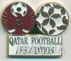 Катар, федерация футбола, №2, ЭМАЛЬ / Qatar football federation enamel pin badge
