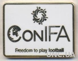 КонИФА, конфедер.футбола (не-ФИФА) ЭМАЛЬ / ConIFA football federation pin badge