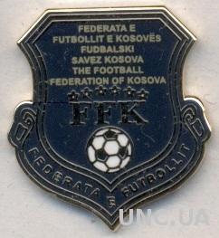Косово, федерация футбола,№1 ЭМАЛЬ / Kosovo football federation enamel pin badge