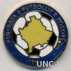 Косово, федерация футбола,№2 ЭМАЛЬ / Kosovo football federation enamel pin badge