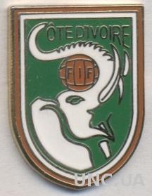 Кот д'Ивуар, федерация футбола, №1, ЭМАЛЬ / Ivory Coast football federation pin