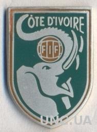 Кот д'Ивуар, федерация футбола, №4, ЭМАЛЬ / Ivory Coast football federation pin