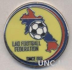 Лаос, федерация футбола, №2, ЭМАЛЬ / Laos football federation enamel pin badge