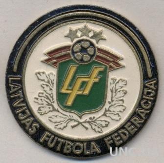 Латвия, федерация футбола, тяжмет, редкий / Latvia football federation badge