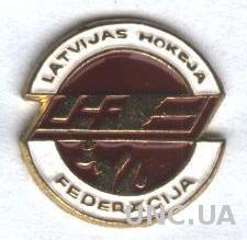 Латвия, федерация хоккея, тяжмет / Latvia ice hockey federation pin badge