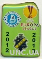 ЛЕ 2012-13, Днепр - АИК Стокгольм (Швеция), тяжмет / Dnipro - AIK, Sweden pin's