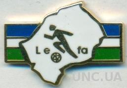 Лесото, федерация футбола,№1 ЭМАЛЬ /Lesotho football federation enamel pin badge