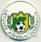 Литва, федерация футбола,№3, ЭМАЛЬ / Lithuania football federation enamel badge
