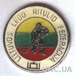 Литва, федерация хоккея, тяжмет / Lithuania ice hockey federation pin badge