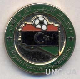 Ливия, федерация футбола, №2, ЭМАЛЬ / Libya football federation enamel pin badge