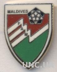 Мальдивы, федерация футбола, №1, ЭМАЛЬ / Maldives football federation pin badge