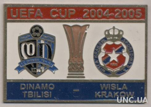 матч КУ 2004-05 Динамо Тб-Висла К(Польша),тяжмет /Tbilisi-Wisla Krakow match pin