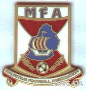Маврикий,федерация футбола,ЭМАЛЬ /Mauritius football federation enamel pin badge