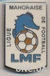 Майотта,федерация футбола (не-ФИФА) ЭМАЛЬ /Mayotte football federation pin badge