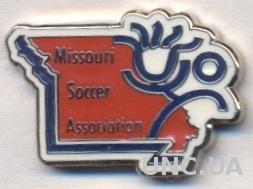 Миссури(США),федерация футбола,ЭМАЛЬ / Missouri,USA soccer association pin badge