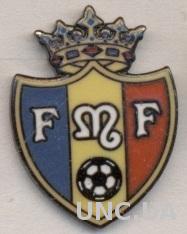 Молдова, федерация футбола, №1, ЭМАЛЬ / Moldova football federation enamel pin
