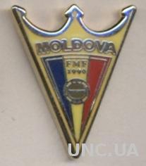 Молдова, федерация футбола, №4, ЭМАЛЬ / Moldova football federation enamel pin