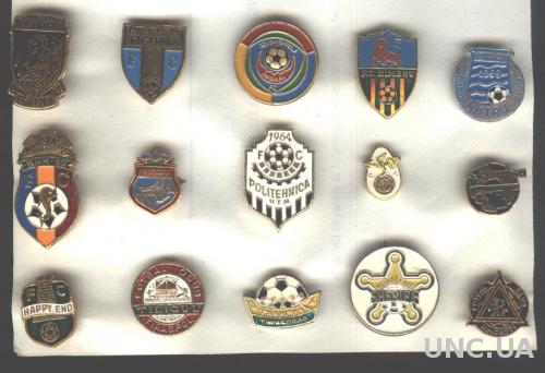 Молдова, футбол, коллекция клубов, 15 штук / Moldova football clubs badges