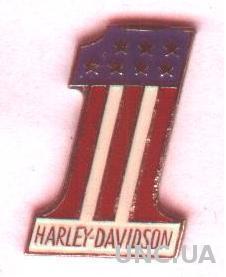 мотоцикл байк Харли-Дэвидсон, №1, тяжмет / Harley-Davidson motorcycle byke pin