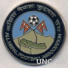 Непал, федерация футбола, №1, ЭМАЛЬ / Nepal football federation enamel pin badge