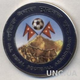 Непал, федерация футбола, №2, ЭМАЛЬ / Nepal football federation enamel pin badge