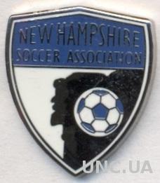 Нью-Гемпшир (США),федер.футбола,ЭМАЛЬ / New Hampshire,USA soccer association pin