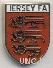 О-в Джерси,федерация футбола(не-ФИФА)ЭМАЛЬ /Jersey football federation pin badge