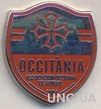 Окситания, федерация футбола (не-ФИФА) ЭМАЛЬ / Occitania football federation pin