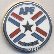 Парагвай, федерация футбола, №3, ЭМАЛЬ / Paraguay football federation pin badge