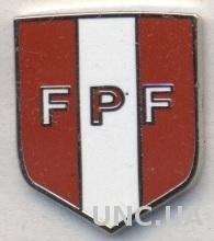 Перу, федерация футбола, №2, ЭМАЛЬ / Peru football federation enamel pin badge