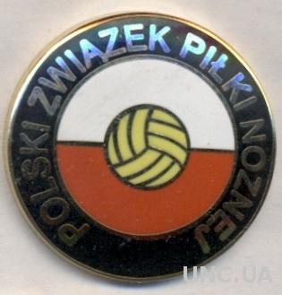 Польша, федерация футбола, ЭМАЛЬ выпуклый / Poland football federation pin badge