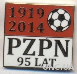 Польша, федерация футбола,юбилей 95,ЭМАЛЬ / Poland football federation pin badge