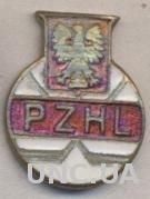Польша, федерация хоккея,№2 ЭМАЛЬ /Poland ice hockey federation enamel pin badge
