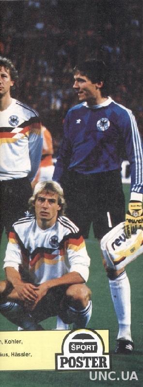 постер футбол сб. ФРГ 1990 / FR Germany national football team 'Sport Poster'