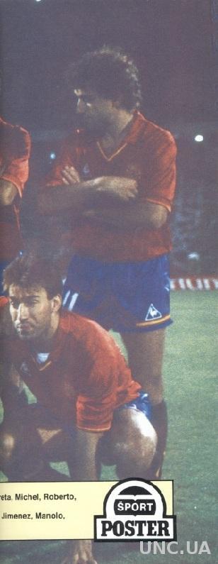постер футбол сб. Испания 1990 / Spain national football team 'Sport Poster'