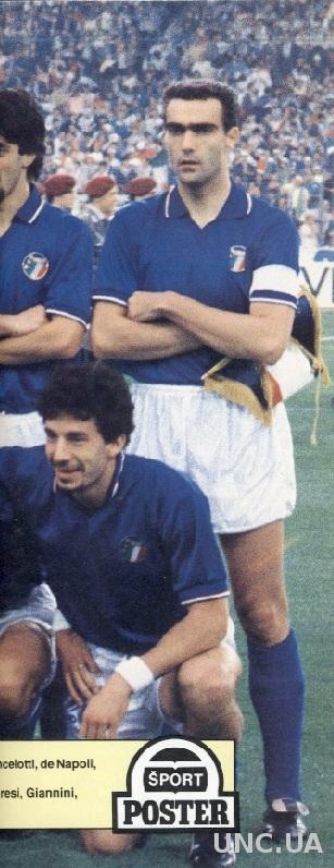 постер футбол сб. Италия 1990 / Italy national football team 'Sport Poster'