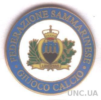 Сан-Марино, федерация футбола,№1 ЭМАЛЬ /San Marino football federation pin badge