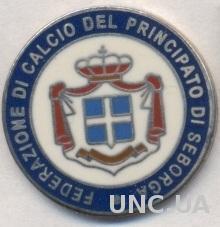 Себорга,федерация футбола (не-ФИФА) ЭМАЛЬ /Seborga football federation pin badge