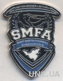 Сен-Мартен, федерация футбола,№1 ЭМАЛЬ / St.Martin football federation pin badge