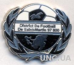Сен-Мартен, федерация футбола,№2 ЭМАЛЬ / St.Martin football federation pin badge