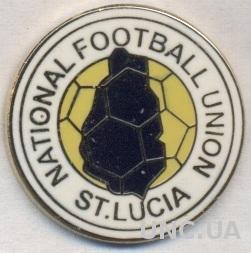 Сент-Люсия, федерация футбола, №1 ЭМАЛЬ / St.Lucia football federation pin badge